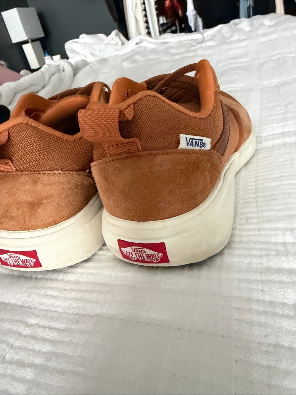 Vans UltraRange EXO SE Sneakers Cream/Orange Lightweight Comfort - Picture 14 of 15